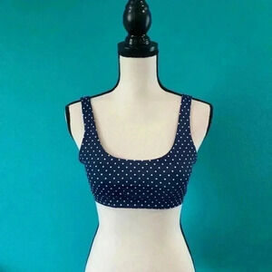 NWT polka dot navy blue bikini top from la hearts by pacsun